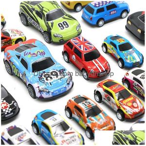 Diecast Model Cars Cool Childrens Toy Car Mini Inertia Return Racing Drop Delivery Toys Gifts Dhp4O