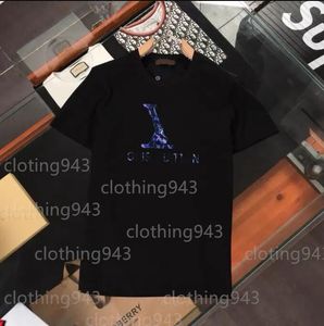 Casual Letter Shorts Sleeve Luxury Clothing Designer Top Summer Men Designers Top T Shirts Breattable Loose Tees Fashion Clothing Mans Clothes Mens Tshirts