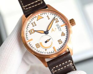 Iwcity Menwatch Watch Mens Pahalı Büyük Pilot Saatler 5a Yüksek Kaliteli Oto Mekanik Hareket Uhren Tüm Dial Work Watchmen Geri Şeffaf Montre Pilot Luxe