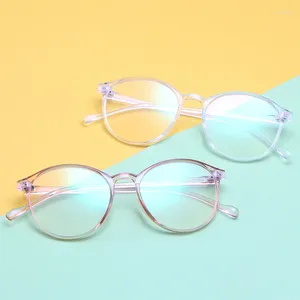 Sonnenbrille Rahmen Candy Farbe Brillen Frauen Koreanische Mode Runde Form Männer Gläser Hohe Qualität Computer Büro Glas