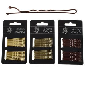 24 pzcard Fermaglio per capelli Forcelle per donna Forcina per ragazze Ricci ondulati Grip per acconciatura Forcine per donna Bobby Pins Accessori per capelli per lo styling4245932