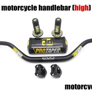 Styret styr för pro -avsmalnande pack bar 118quot handtag kuddar grepp racing smuts cykel motorcykel cnc 28mm high5526447 droppe Deliv Dhcan