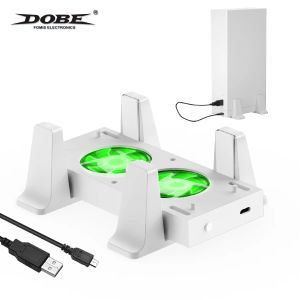 Lampadine per console Xbox Serie S Ventola di raffreddamento Supporto verticale Dispositivo di raffreddamento esterno 2 porte USB Ventole 3 velocità per console Xbox Serie S