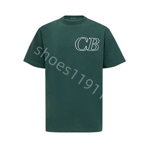 Cole Buxton Designer T koszule męskie T-shirty Summer Spring luźne zielone zielone białe czarne czarne koszulka graficzna koszulka mężczyzn Kobiety ponadgabarytowe Thirt Classic Slogan Print Top 8565