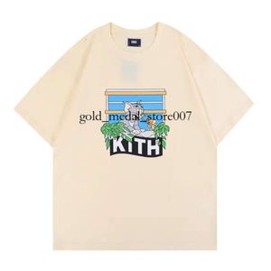 Kith Tom och Jerry T-shirt Designer Men toppar kvinnor avslappnade ärmar Sesame street tee vintage modekläder tees outwear tee topp över stora man shorts 106