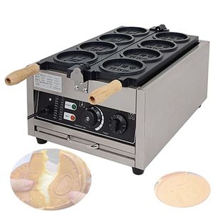 Commercial Finger Snap 3st Gold Coin Waffle Machine Cheese Cartoon Coin Scones Waffle Maker till salu