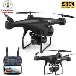 Drone telecomandato con fotocamera WIFI 4K Wideangle Aerial Pography 25 minuti Ultralong Life Fouraxis Quadcopter Toys 2201072646525377