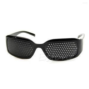 Sunglasses Black Unisex Vision Care Pin Hole Eyeglasses Pinhole Glasses Eye Exercise Eyesight A11300