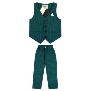 Uppsättningar 2019 Spring Autumn Children Vest Pants 2st Clothing Set Kids Formal Suits Boys Girls Gentleman Wedding Performance Costume