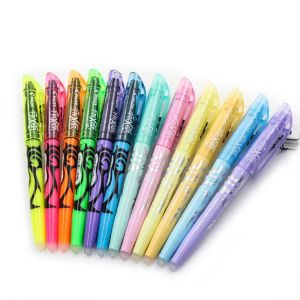 Markörer färgade Japan Pilot SWFL Frixion Erasable Highlighter penna fluorescerande markörer Kawaii Pastell Highlighter Cute School Stationery