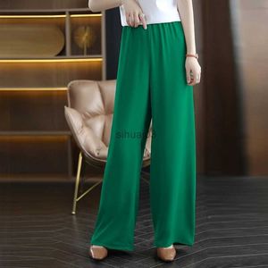 Women's Jeans Leisure floor mopping thin style high waisted slimming long pants womens straight leg pants spring and summer wide leg pants