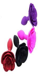 Sex Toy Massager Ny design Rose Silicone Anal Plug Butt Toy for Woman8392163