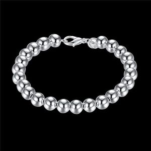 هدايا الزفاف 8M Hollow 925 Silver Bracelet JSPB126 BEAST GIFT MEN