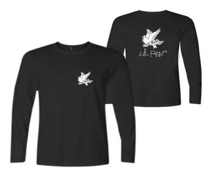 RIP Lil Peep Rock and Roll Uomo Musica T-shirt in cotone manica lunga Oneck Tee Shirt Hip Hop Rap Uomo Tshirt Abbigliamento maschile 4XL2606089
