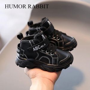 Outdoor Winter Children Boots Girls Boys Plush Boots Casual Warm Ankle Shoes Kids Shoes for Girl Fashion Sneakers Baby Toddler Boots