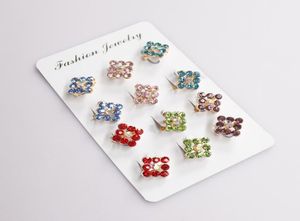 12 PCS Lot Yeni Tasarım Rhombus Rystal Kadın Güvenlik Eşarp Pimi Yeni Hijab Pins 2616322