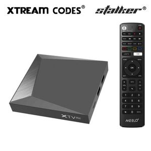 Meelo Plus XTV Pro Stalker Smart TV Box Android 9.0 Amlogic S905x3 kody Xtream Ustaw górne pole 4K 2G 16G Dual Band 5G WIFI BT Media Player