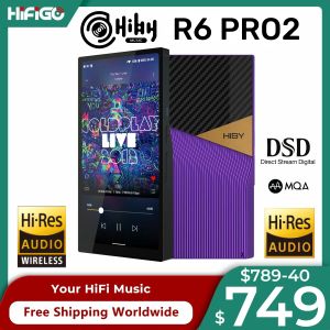 Hörlurar Hiby R6 Pro II / R6 PRO2 1080P HD MP3 Musikspelare Lossless Hifi WiFi Bluetooth Streaming Media Walkman USB DAC 16X MQA DSD1024