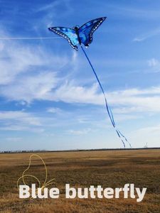 Kite ny stil fjäril drak lång svans simulering barn vuxen special högklassig bris lätt att flyga 240228