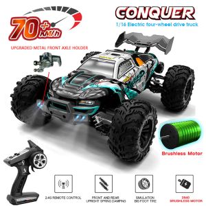 Cars SCY 16101PRO 16102PRO 1:16 70KM/H 4WD RC Car With LED Headlight Remote Control Cars High Speed Drift Monster Truck for Kids Toys