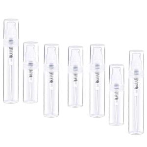 Garrafa 100 pces mini garrafa de pulverizador de plástico 2ml 3ml 5ml 8ml 10ml garrafa de perfume parfume bootle frasco recarregável vazio recipiente cosmético