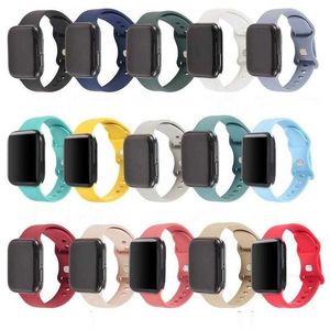 Designer para pulseiras de relógio Apple Pulseiras de silicone Smartwatch 7 6 5 4 3 2 1 SE com fivela dupla botão de metal compatível com iwatch 413840mm 454244mm designerBZCKBZCK