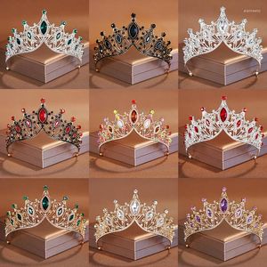 Hair Clips Baroque Wedding Headband Crystal Bridal Crowns And Tiaras Jewelry Accessories Women Rhinestone Headwear Queen