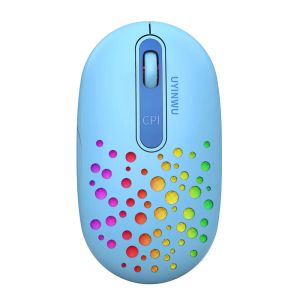 Mice Bluetooth Wireless Mouse Color Changing Computer PC USB Mouse with Honeycomb Shell Rechargeable Slim Mice For Notebook