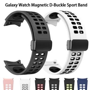 Oglądaj zespoły magnetyczne D-Buckle Sport Band dla Samsung Galaxy 4/5 44 mm 40 mm/Galaxy4 Classic 46 mm 42 mm Bransoletka 5 Pro 45 mm Pasek