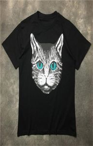 Street Fashion Mens T Shirt 2020 Cat Head Pattern Polos Kort ärm Tennis T -skjortor Män Kvinnor Par Stylist Högkvalitativ Pullove9254434