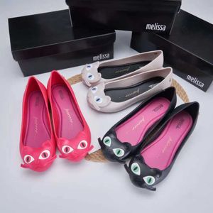 Sandals 2023 New Womens Fish Mouth Heightening Sandals Melissa Parent-child Soft Sole Non-slip Jelly Shoes Adult Beach Shoes SM140 J240228