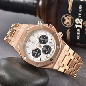 A P MENS Women Automatic Quartz Movement Waterproof Watches Cool Men tittar på mode armbandsur Sport rostfritt stål kalender män ap titta