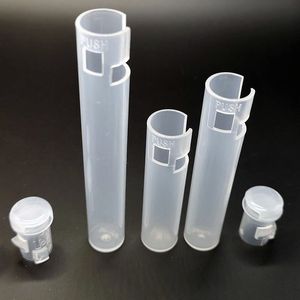 Tubos de plástico à prova de crianças, ordem de amostra, garrafas de embalagem de PVC, tamanho diferente vazio