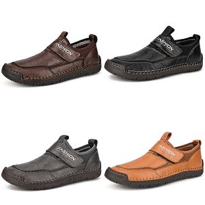 Het försäljning plus storlek mesh casual skor svart vit mörkbrun grå herr affärsskor andas sport sneakers gai