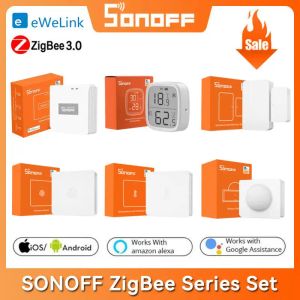 Steuern Sie SONOFF Zigbee 3.0 ZBBridge Pro / kabelloser Schalter / Temperatur und Luftfeuchtigkeit / Bewegung / Türsensor für Alexa Google Home