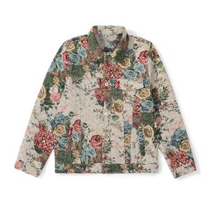 Mens denimjacka 2024 Autumn Fashion Märke Uxury Monogram tvättade vintage jacquard slitna tryck män kvinnor avslappnad långärmad skjorta jacka kappa