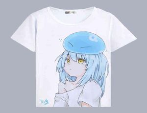 Anime That Time I Got Reincarnated as a Slime T Shirt Rimuru Tempest Tshirt Rimuru Tempest cosplay shirt The real devil Top Tee G8840781