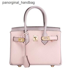 Original H Tote Bag cowhide Head layer bag mini small 2024 new genuine leather womens single shoulder carrying crossbody color blocking 1 H6JH 0GTR