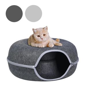 Maty poczuć pet cat house cat tunnel łóżko koty interaktywne zabawki zabawny kotek duży kot ćwiczący zabawkę zdejmowane produkty dla zwierząt domowych