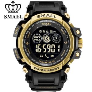 Watches Smael Men Electronic Watch Outdoor Sport Waterproof Digital Stop Watches Chronograph Week Display Auto Date Alarm Male Clock