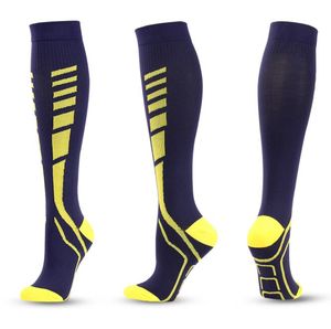 Компрессионные носки для бега для мужчин и женщин, 20-30 мм рт.ст., спортивные забавные чулки до колена для медсестры, медицинские спортивные компрессионные носки