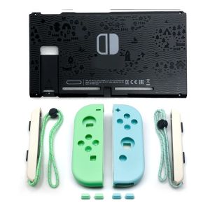 Cases DIY Replacement Shell for Nintendo Switch Repair Parts NS JoyCon Housing Shell Back Cover Case Wrist Strap