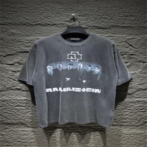 メンズデザイナーTシャツヘルスターシャツの女性Tシャツ文字プリント半袖夏シャツの男性ルースティーサイズ