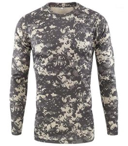 Ny Outdoor Quick Dry T -shirt Men Tactical Camouflage Long Sleeve Round Neck Sports Army Tshirt Camo Funny 3D Tshirt12095572