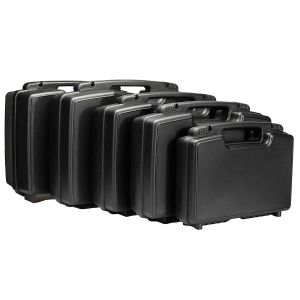 Boxes Portable Plastic Hard Carry Tool Case Safety Protection Suitcase Equipment Instrument Outdoor Box with PreCut Foam