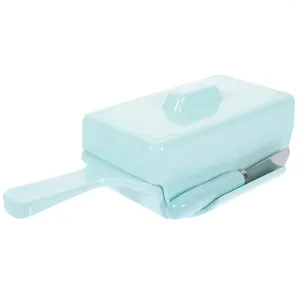 Plates Butter Dish With Lid Preservation Case Crisper Container Storage Imitation Ceramic Holder