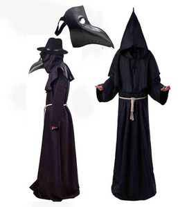 Plague Doctor Costumes Plague Doctor Mask Black Death Witch Cosplay Mask Halloween Costumes For Men Adult Steam Punks Mask H2208033815604
