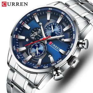 Watches for Men Top Luxury Brand CURREN Quartz Mens Watch Sport Waterproof Wrist Watches Chronograph Date Relogio Masculino 240220