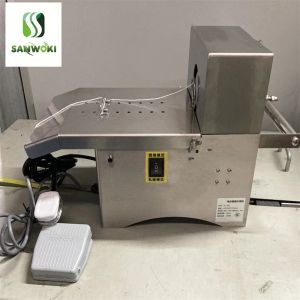 Processori Legatrice per salsicce in acciaio inossidabile Macchina per annodare salsicce per hot dog elettrica 220V 110V con comando a pedale Auto 45mm