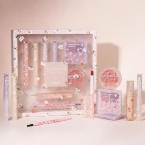 Set di trucco regalo di Natale set set set full lip gloss glitter ombretto palette rossetto evidenziare polvere blush women cosmetics trucco